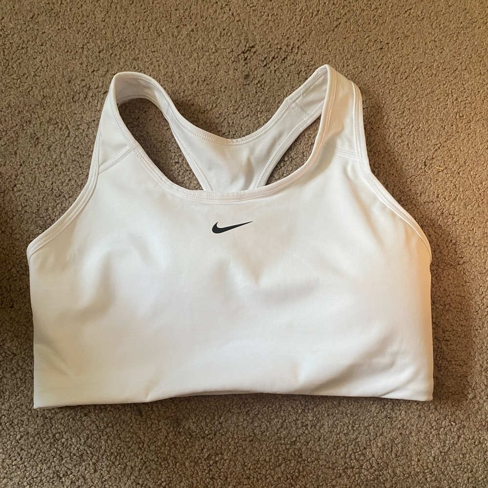 White Nike SportsBra